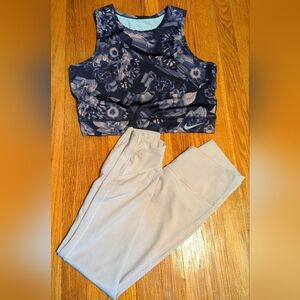 Women's Nike Dri Fit Yoga Wrap Tights Size Small Light Pink